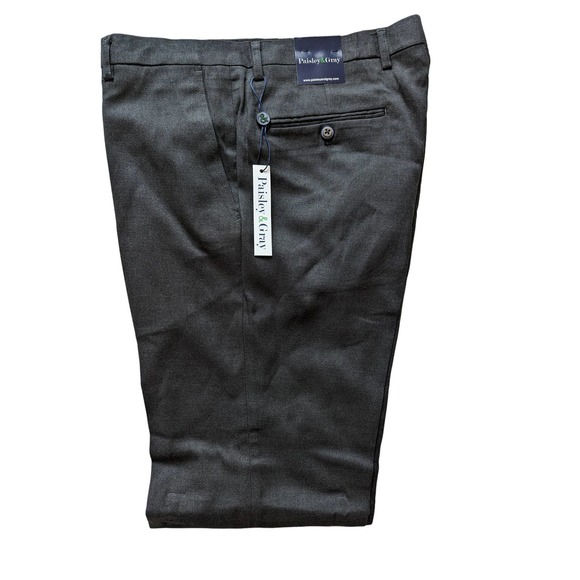 Paisley & Gray Downing Herringbone Slim Fit Dress Pants W32 x 32L - Picture 3 of 13